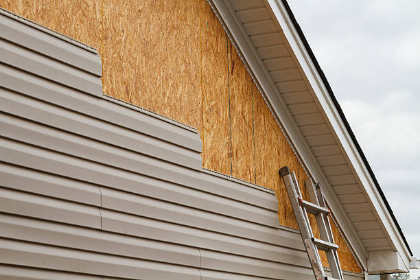 Professional Emergency Siding Repair technician working in Darien, GA
